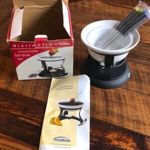 Vintage 7 pc Chocolate Fondue Set New in Box